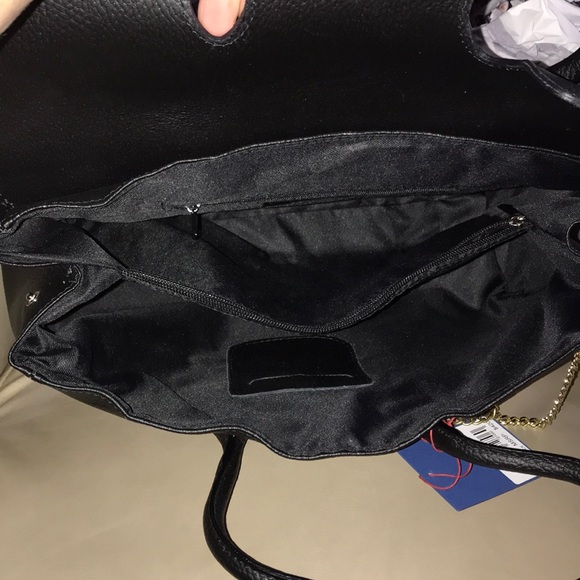 Markese Black Leather Satchel NWT - Picture 2 of 5